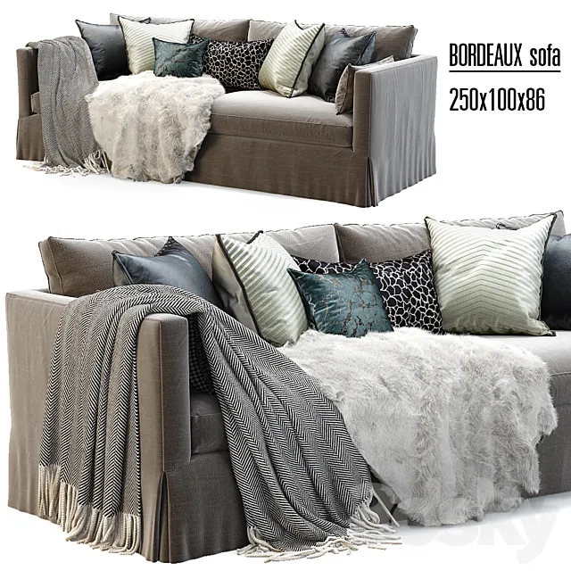 Bordeaux Sofa The Sofa and Chair Company 3D Model