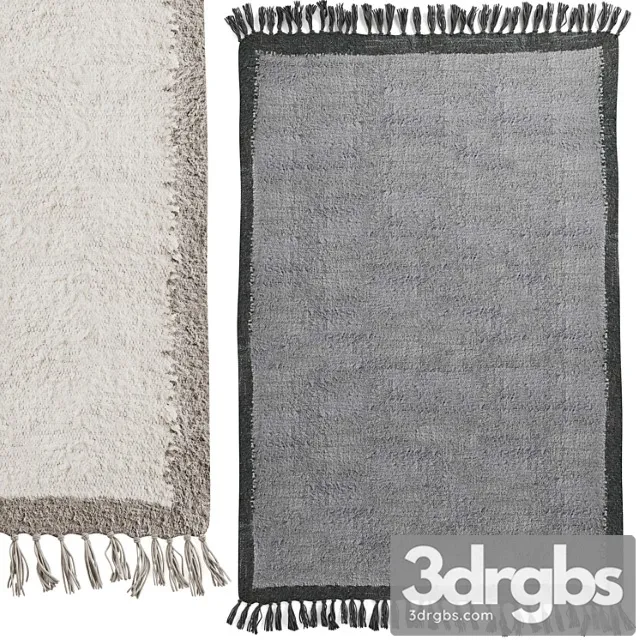 Border shaggy rug by urban outfitters Border shaggy rug by urban outfitters