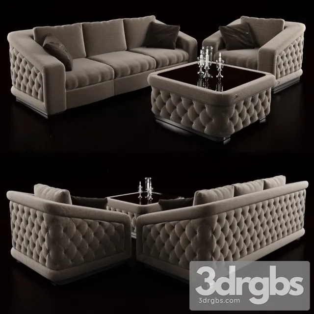 Bordignon Camillo Csnc Garbo Sofa 01 3D Model Download