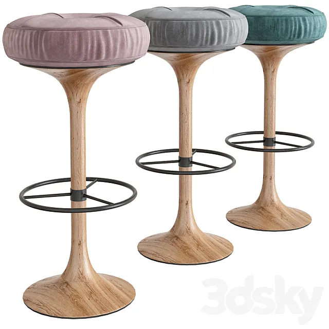 Börge Johansson Bar Stools 3D Model Börge Johansson Bar Stools 3D Model