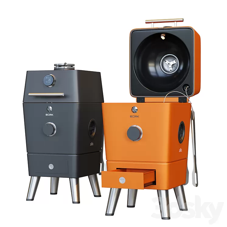 Bork G610 grill 3D Model Bork G610 grill 3D Model