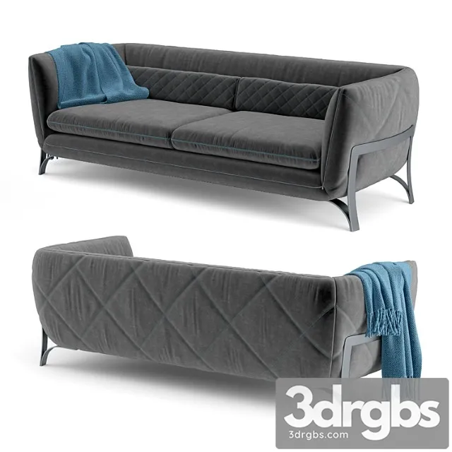 Borzalino athena sofa 2 3D Model Download