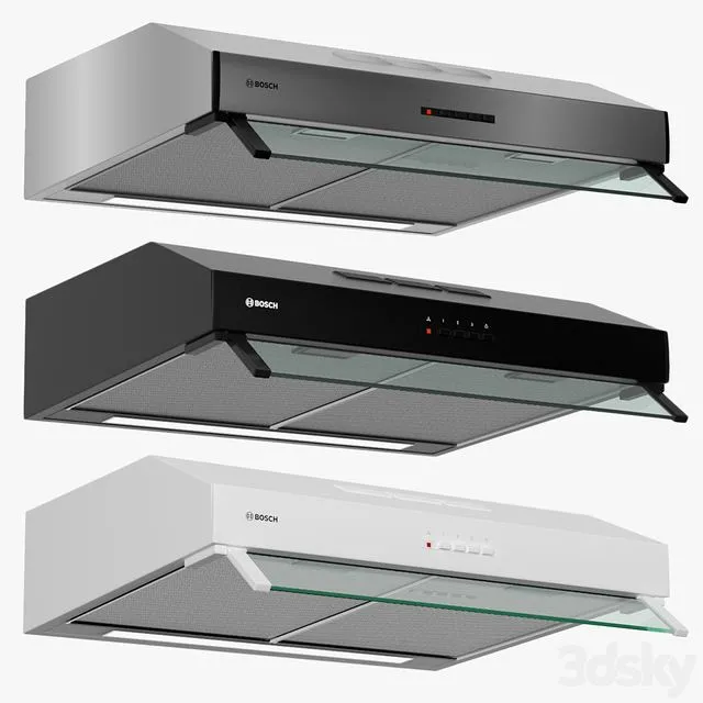 Bosch 60cm Built-under cooker hood DUL63CC50B Serie 4 3D Model
