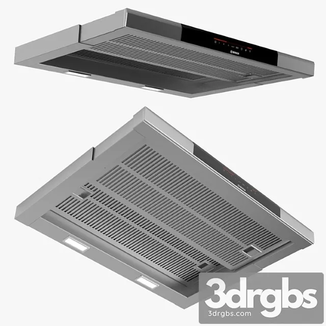 Bosch 60cmtelescopic cooker hood serie 8 dfs067j50b brushed steel 2 3D Model Download