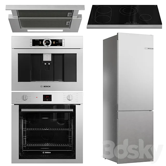 Bosch Appliance Collection 3D Model Bosch Appliance Collection 3D Model