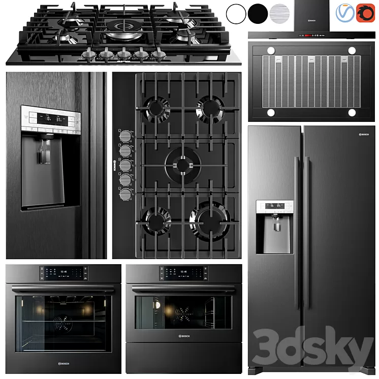 Bosch Appliance Collection 3D Model
