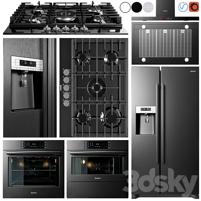 Bosch Appliance Collection 3DModel Bosch Appliance Collection 3DModel