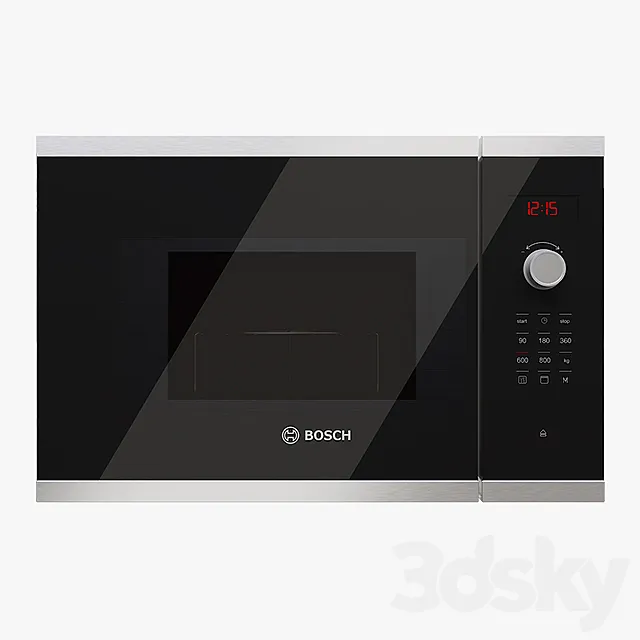 Bosch BFL524MS0 microwave oven 3D Model Bosch BFL524MS0 microwave oven 3D Model
