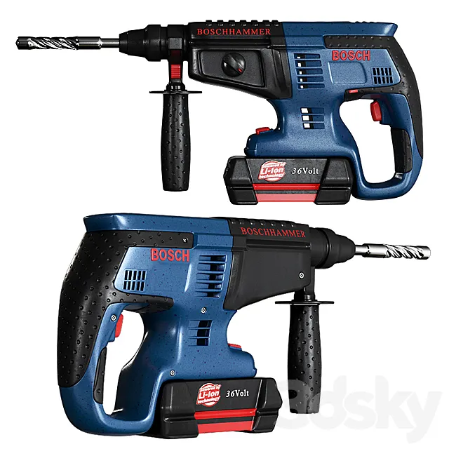 BOSCH cordless drill 3D Model BOSCH cordless drill 3D Model