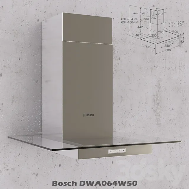 Bosch DWA064W50 3DModel