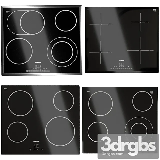 Bosch Hob Set 4 3D Model Download