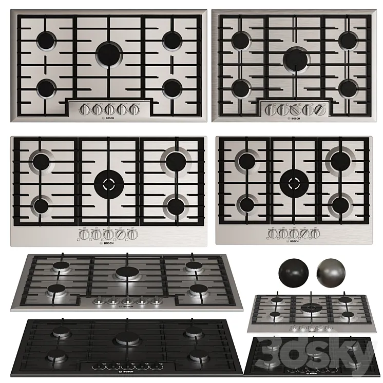 BOSCH hobs series8 3D Model Free Download