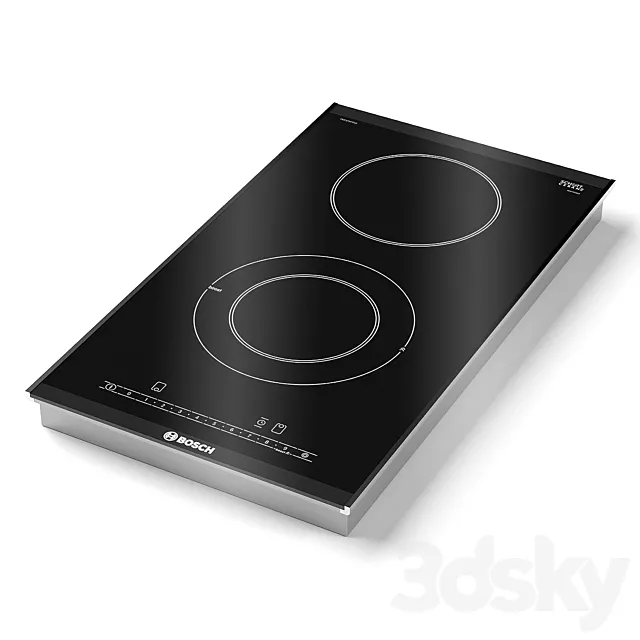 BOSCH Induction hob PKF375FP1E Serie 6 3D Model