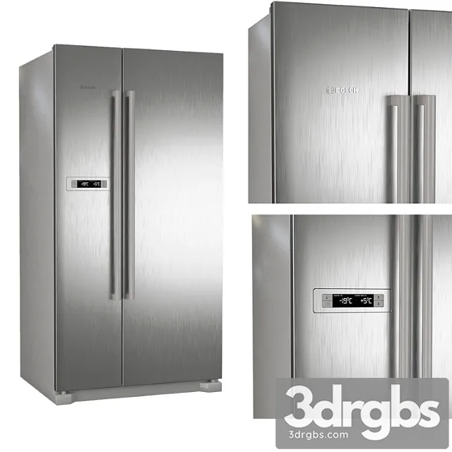 Bosch kan90vi20r refrigerator 2 3D Model Download