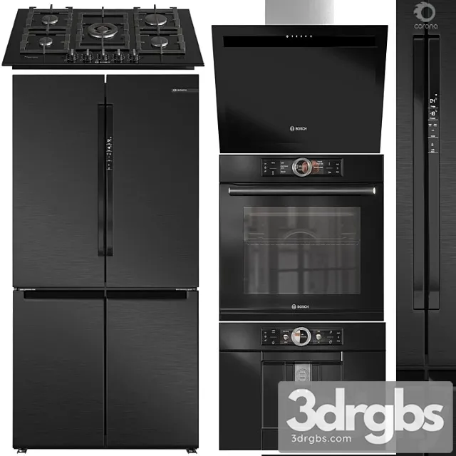 Bosch Kitchen Appliance Set01 3D Model Download