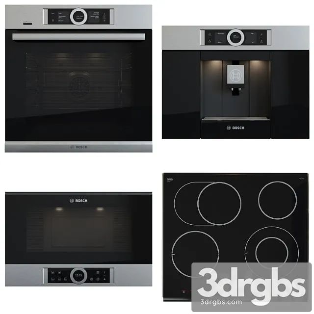 Bosch set – pkn675dk1d ctl636es1 bfl634gs1 hsg636xs6 2 3D Model Download