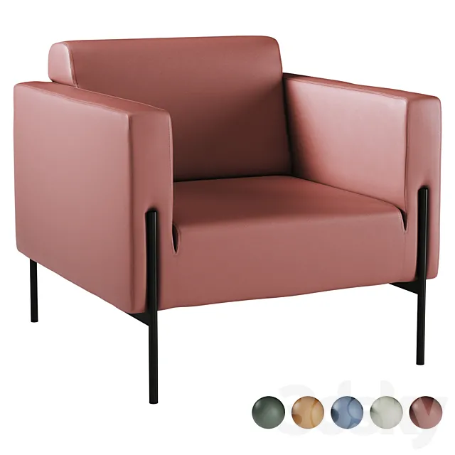 Bosco armchair 3D Model