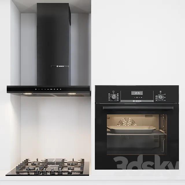 Bosh kitchen appliances 3DModel