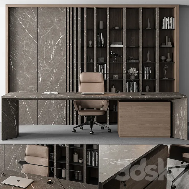 Boss Desk – Office Furniture 475 3D Model