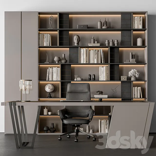Boss Desk – Office Furniture 516 3D Model