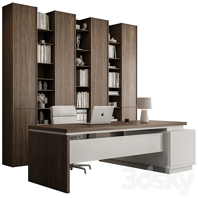 Boss Desk – Office Furniture 521 3D Model