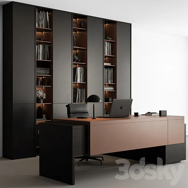Boss Desk – Office Furniture 539 3D Model Boss Desk – Office Furniture 539 3D Model
