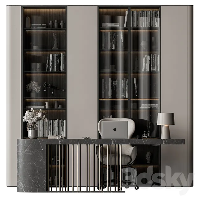 Boss Desk – Office Furniture 587 3D Model