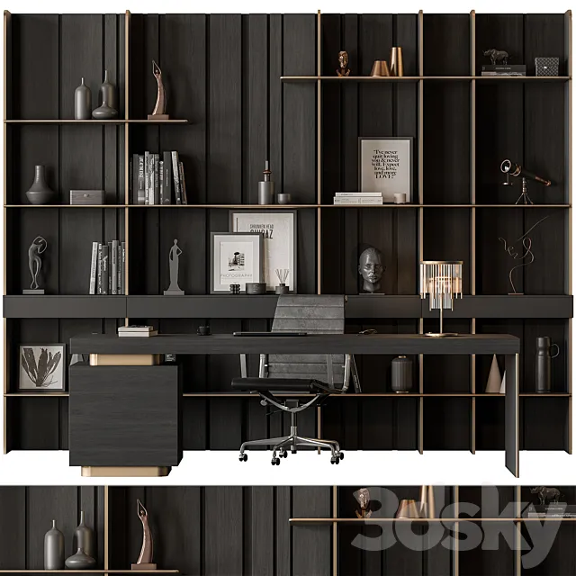 Boss Desk – Office Furniture 602 3D Model