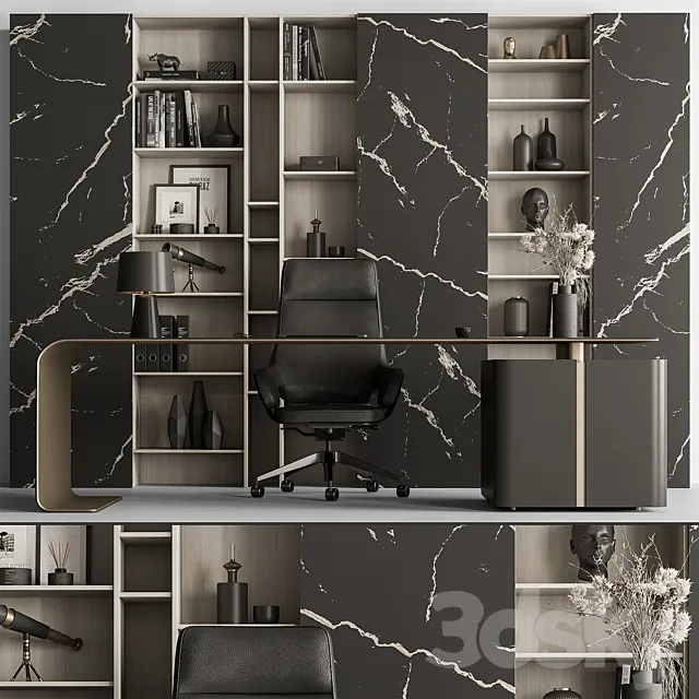 Boss Desk – Office Furniture 622 3D Model