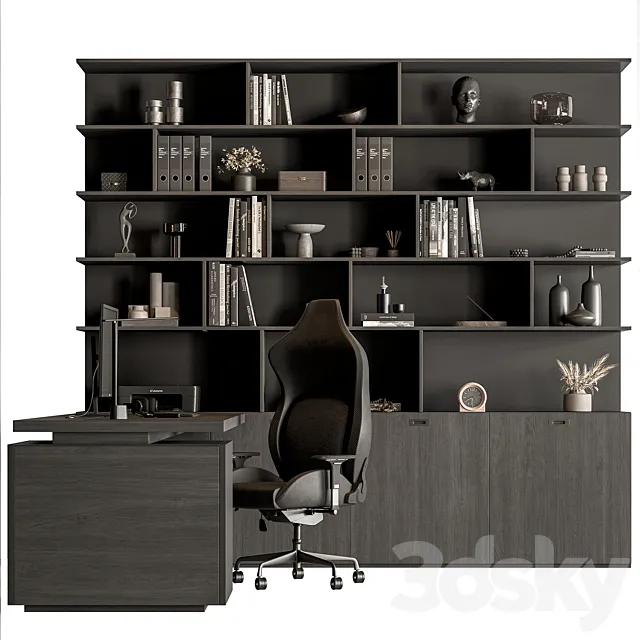 Boss Desk – Office Furniture 638 3D Model