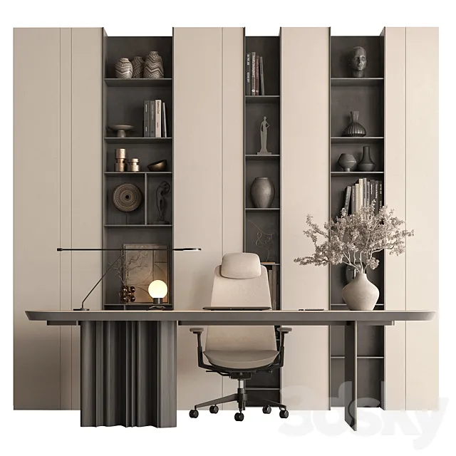Boss Desk – Office Furniture 658 3D Model