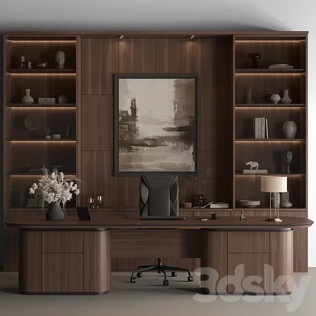 Boss Desk – Office Furniture 667 3D Model