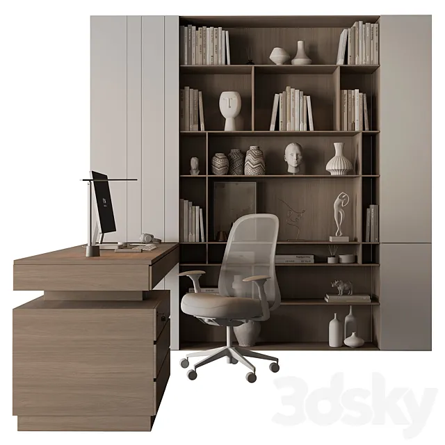 Boss Desk – Office Furniture 691 3D Model