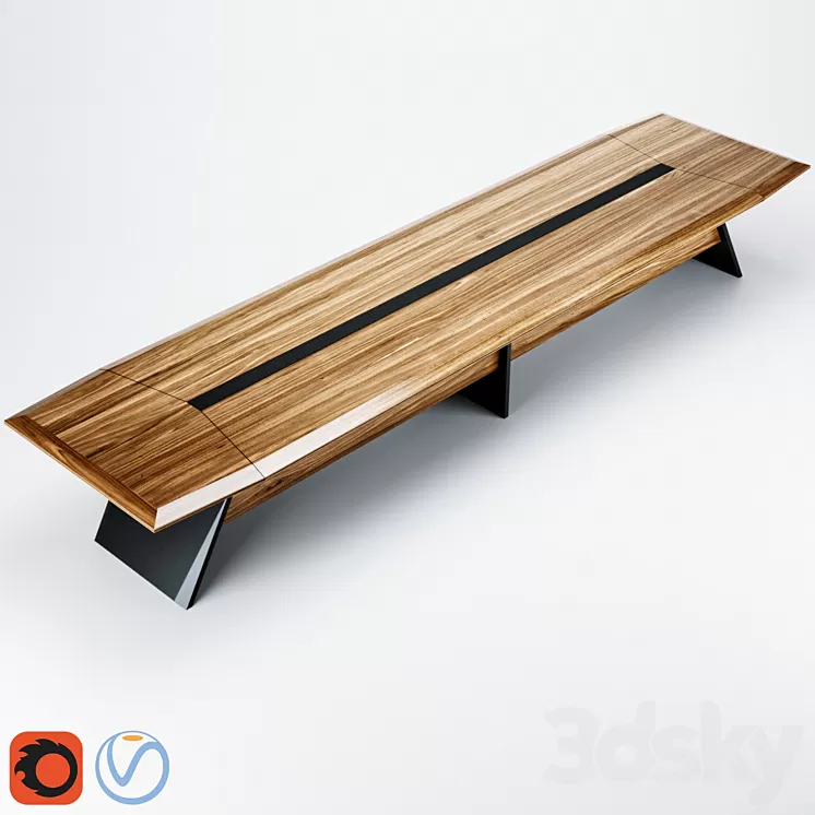 Boss’s Cabin Aulenti Meeting Table 3D Model