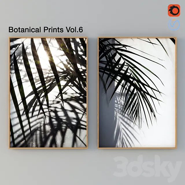 Botanical Prints Vol.6 3D Model Botanical Prints Vol.6 3D Model