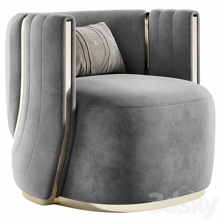 Botega Silver Armchair by Elvemobilya 3D Model Free Download Botega Silver Armchair by Elvemobilya 3D Model Free Download