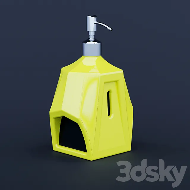 Bottle of liquid soap 3D Model Bottle of liquid soap 3D Model