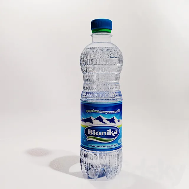 bottle of water Bionics 3D Model bottle of water Bionics 3D Model