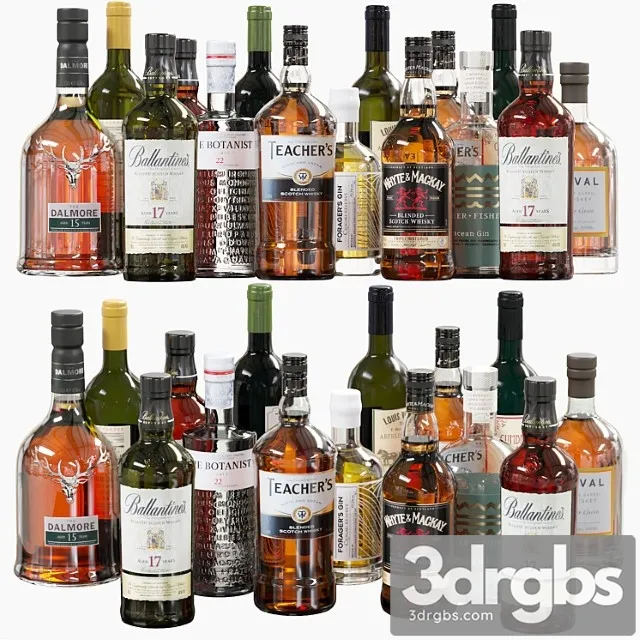 Bottles Bottle 02 3D Model Download