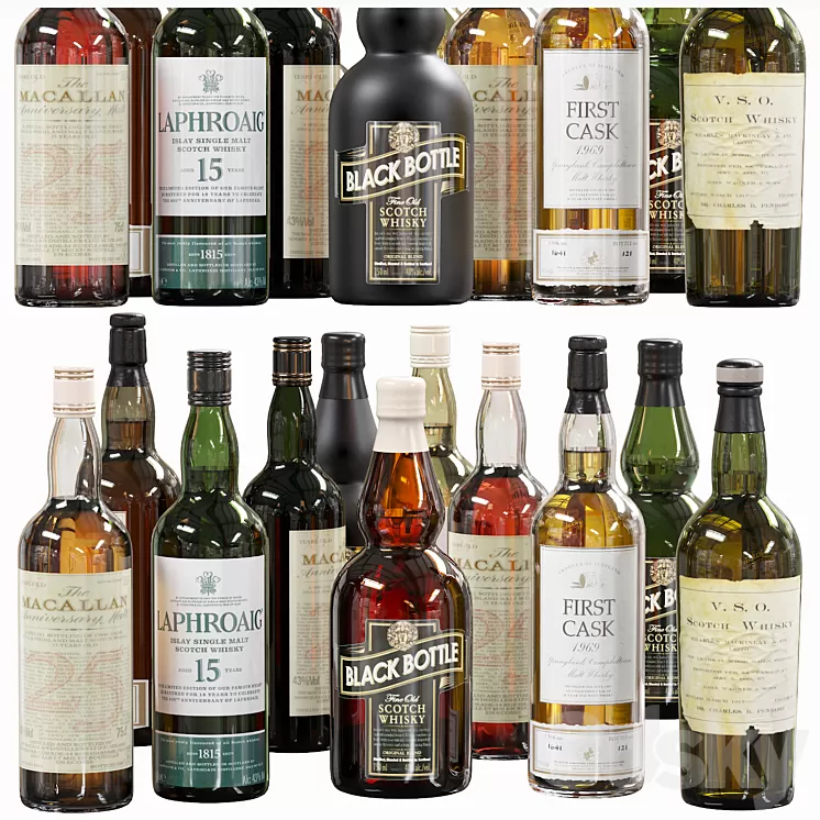 Bottles_Bottle 03 3D Model Free Download