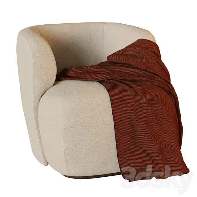 Bouclette nidou armchair 3DModel
