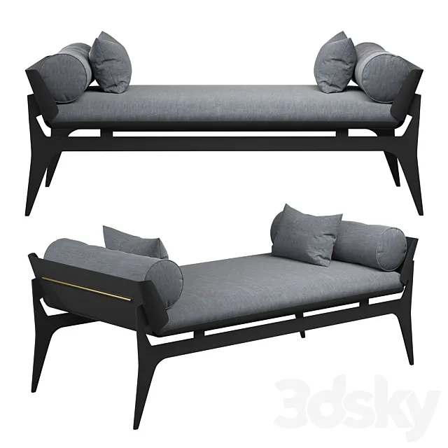Boudoir daybed by gabriel scott 3DModel Boudoir daybed by gabriel scott 3DModel
