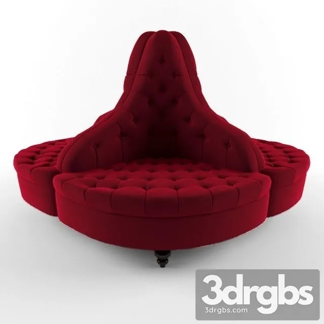 Boudoir Sofa 3D Model Download