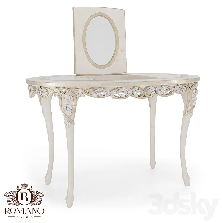 Boudoir table Nicole Romano Home 3D Model