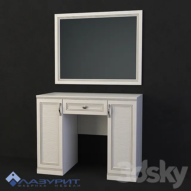 boudoir table of Bellagio (Lazurite) 3D Model