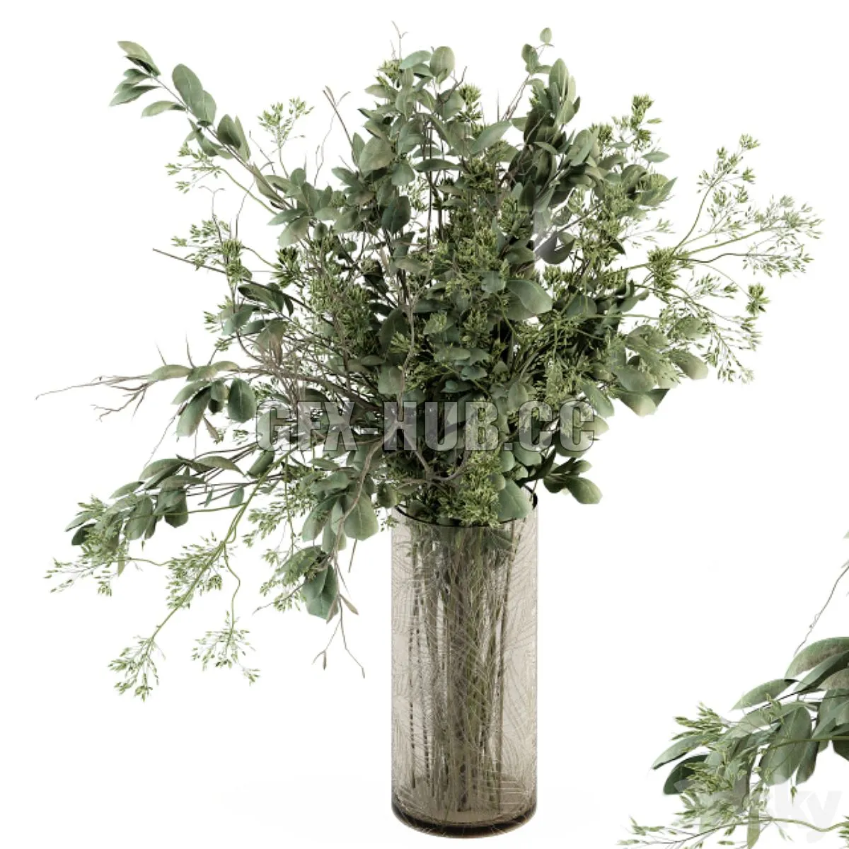 Bouquet – Branch in vase 23 3D Model Bouquet – Branch in vase 23 3D Model