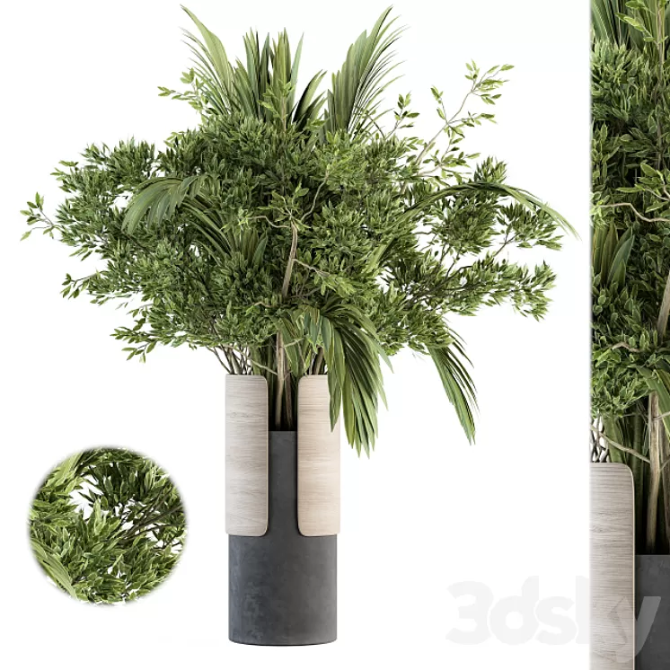 Bouquet – Branch in vase 27 3D Model Free Download