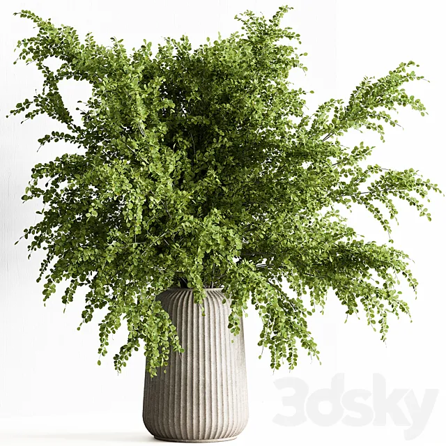 Bouquet – Green Branch 175 3D Model