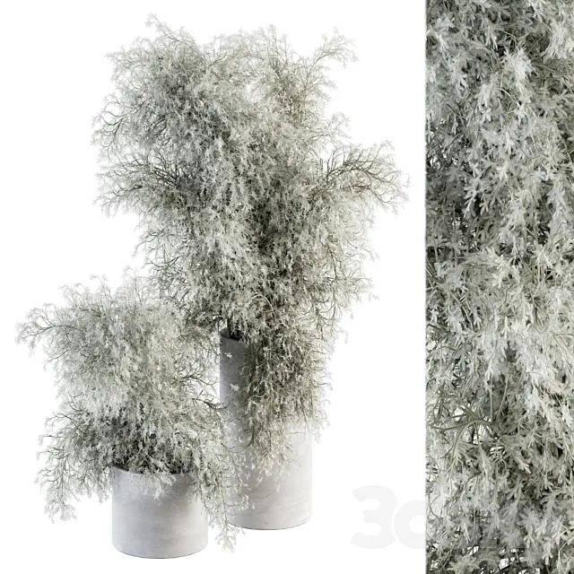 Bouquet – Green Branch in Concrete vase 79 3DModel Bouquet – Green Branch in Concrete vase 79 3DModel