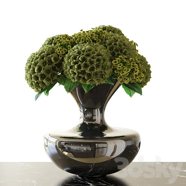 Bouquet \ Hydrangea 3D Model Bouquet \ Hydrangea 3D Model